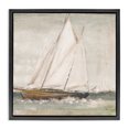 thumbnail image 1 of Stupell Industries Transitional Traditional Sailboat at Sea Black Floating Frame Canvas Art, 18 x 18, by Patricia Pinto, 1 of 7