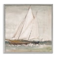 thumbnail image 1 of Stupell Industries Traditional Sailboat at Sea Transportation Painting Gray Framed Art Print Wall Art, 17 x 17, 1 of 9