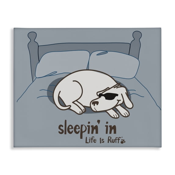 Stupell Industries Traditional Sleeping In Dog Canvas Art, 30 x 24, by LIR