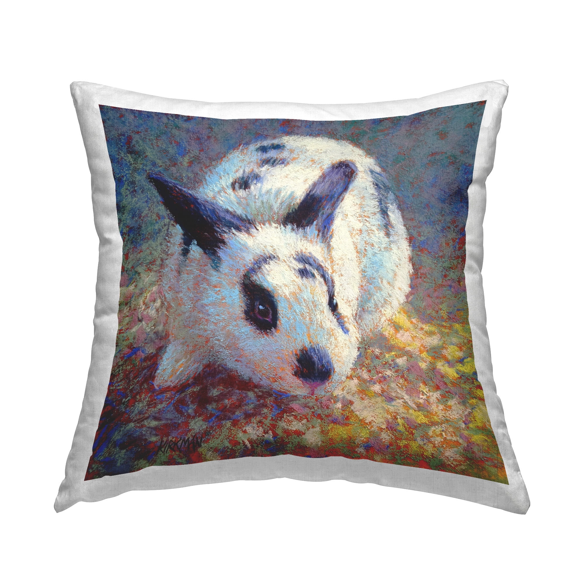 Stupell Industries Traditional Spotted Bunny Decorative Printed Throw Pillow Design by Rita Kirkman