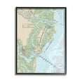 thumbnail image 1 of Stupell Industries Traditional St. Simons Island Nautical Map Blue Green, 16 x 20, Designed by Daphne Polselli, 1 of 8