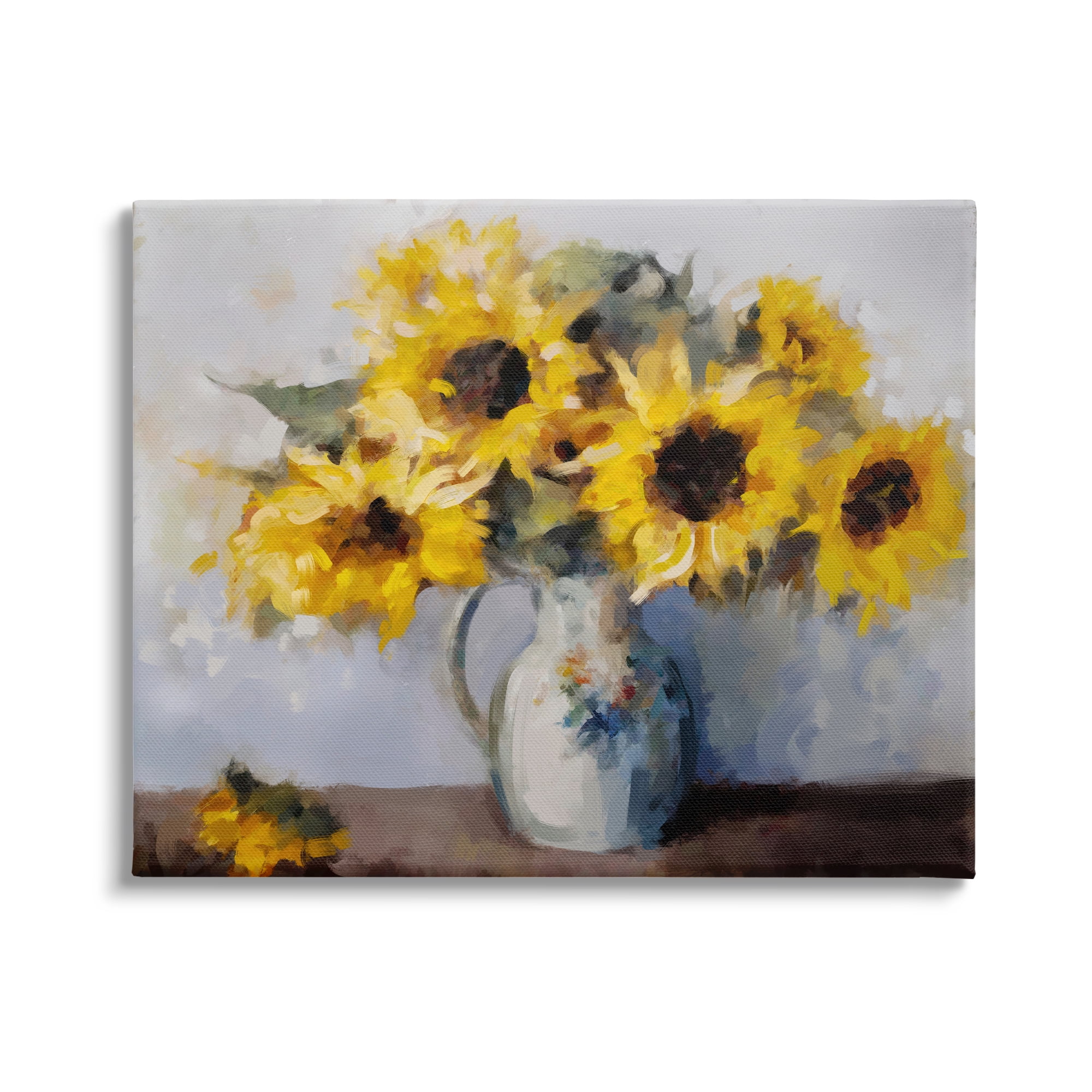 Stupell Industries Traditional Sunflower Bouquet Botanical & Floral Painting Gallery Wrapped Canvas Art Print Wall Art, 40 x 30