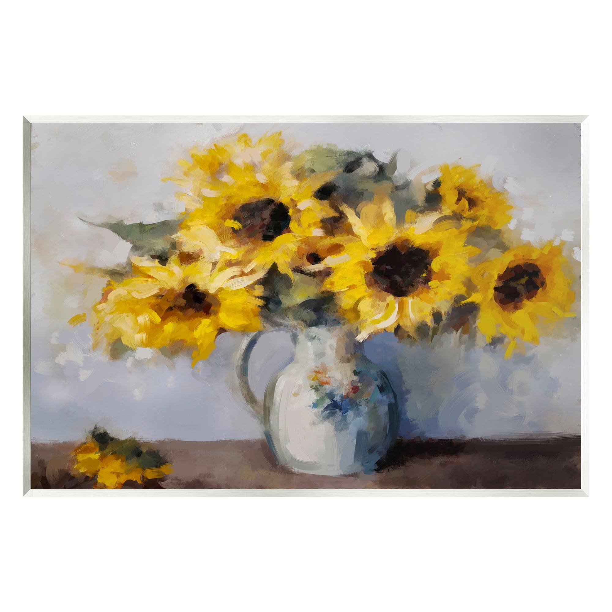 Stupell Industries Traditional Sunflower Bouquet Botanical & Floral Painting Unframed Art Print Wall Art, 19 x 13