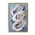 thumbnail image 1 of Stupell Industries Traditional Three Oyster Shells Gold Floating Frame Canvas Art, 17 x 25, by Petals Prints Design, 1 of 8