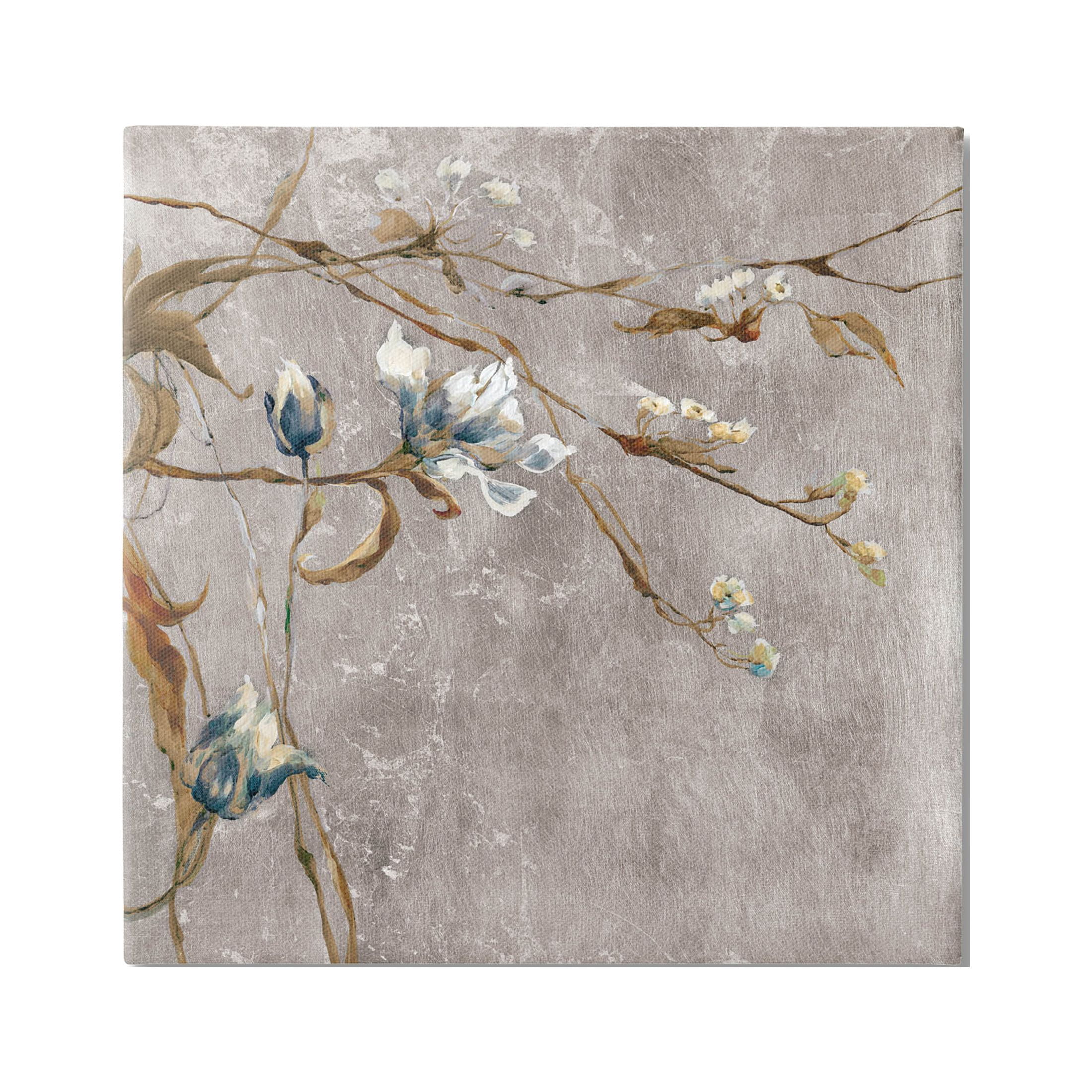 Stupell Industries Traditional Tree Flower Buds Graphic Art Gallery Wrapped Canvas Print Wall Art, Design by Liz Jardine