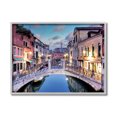 thumbnail image 1 of Stupell Industries Traditional Venice Cityscape Canal Bridge Architecture Abstract Photography Gray Framed Art Print Wall Art, 16 x 20, 1 of 7