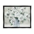 thumbnail image 1 of Stupell Industries Traditional White Flower Bouquet Painting Jet Black Floating Framed Canvas Print Wall Art, Design by Carol Robinson, 1 of 6