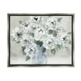 thumbnail image 1 of Stupell Industries Traditional White Flower Bouquet Painting Luster Gray Floating Framed Canvas Print Wall Art, Design by Carol Robinson, 1 of 6