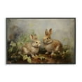 thumbnail image 1 of Stupell Industries Traditional Wild Rabbits in Nature Black Framed Giclee Art, 18 x 12, by Petals Prints Design, 1 of 8