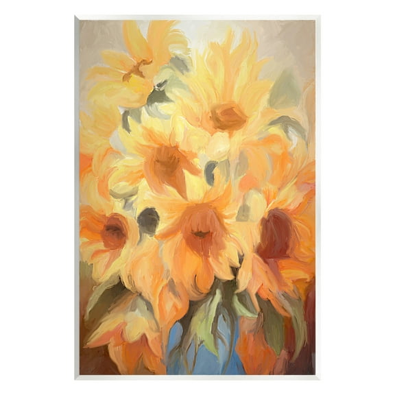 Stupell Industries Traditional Yellow Blooms Botanical & Floral Painting Unframed Art Print Wall Art, 10 x 15