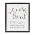 thumbnail image 1 of Stupell Industries Traditional You Are Loved Black Floating Frame Canvas Art, 17 x 21, by Lil' Rue, 1 of 7