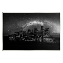 Stupell Industries Train & Night Sky Transportation Painting Unframed Art Print Wall Art, 15 x 10