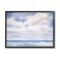 thumbnail image 1 of Stupell Industries Tranquil Beach Waves Ocean Scenery Painting Black Framed Art Print Wall Art, Design by Catherine Andersen, 1 of 8