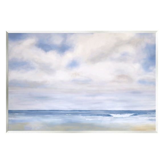 Stupell Industries Tranquil Beach Waves Ocean Scenery Painting Unframed Art Print Wall Art, Design by Catherine Andersen