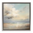 thumbnail image 1 of Stupell Industries Tranquil Blue Shores Gray Framed Floater Canvas Wall Art design by Raymond Powers, 18 x 18, 1 of 9