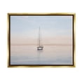 thumbnail image 1 of Stupell Industries Tranquil Boat Sunset Reflection Graphic Art Metallic Gold Floating Framed Canvas Print Wall Art, Design by Elizabeth Medley, 1 of 6