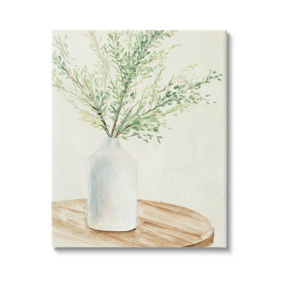 Stupell Industries Tranquil Botanical Still Life Painting Gallery Wrapped Canvas Print Wall Art, Design by Lanie Loreth