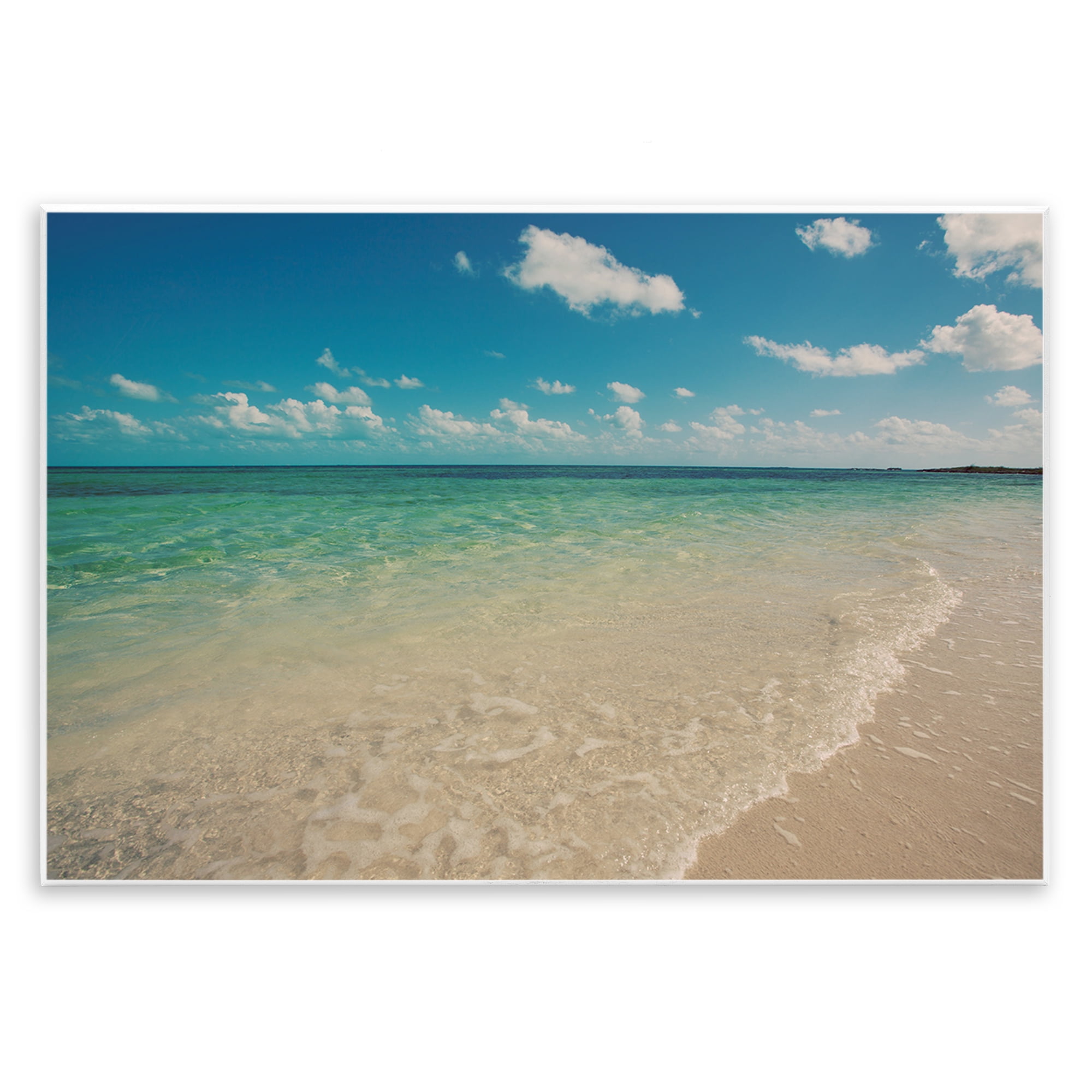 Stupell Industries Tranquil Coast Shore Coastal Photography Unframed Art Print Wall Art, 15 x 10