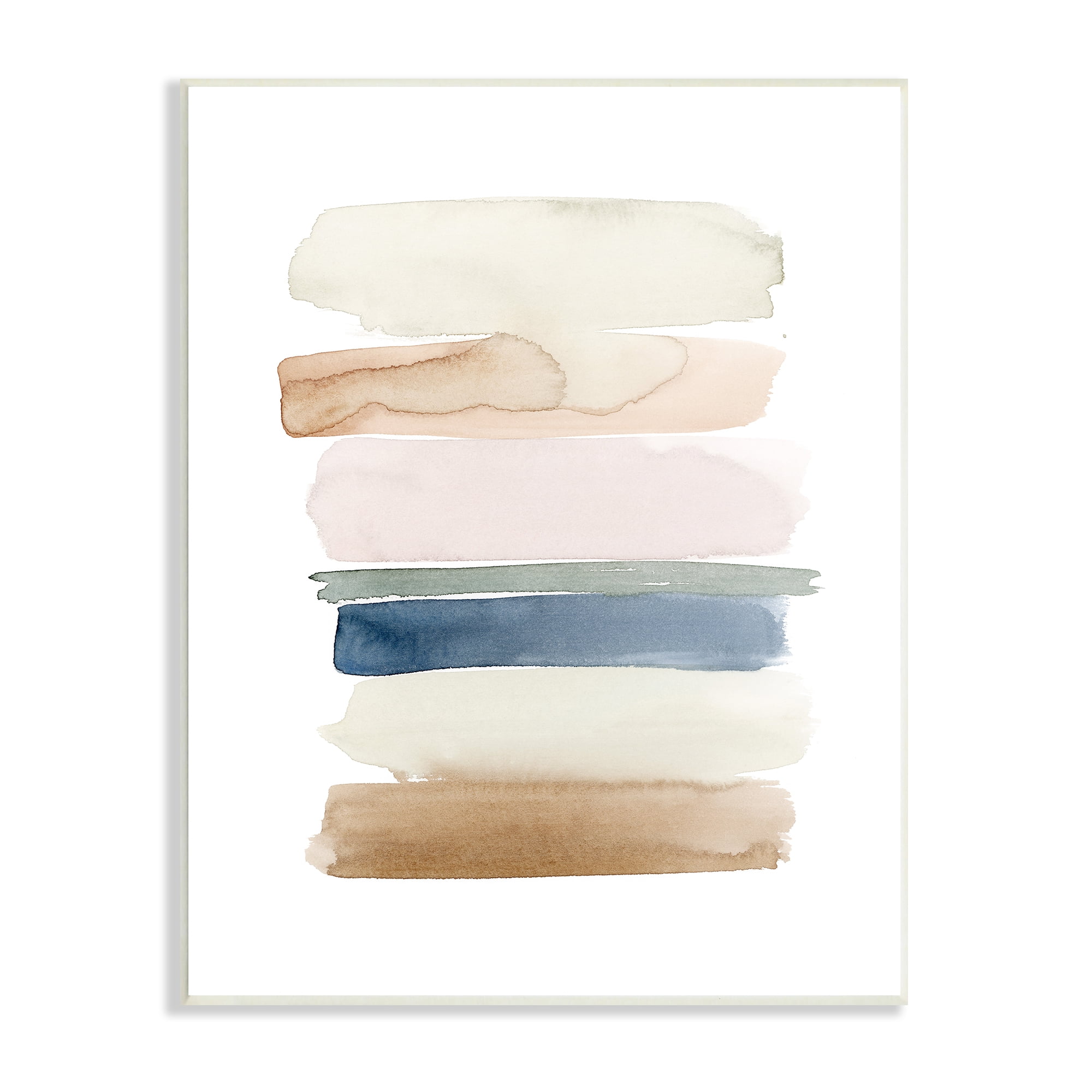 Stupell Industries Tranquil Earth Tones Modern Abstract Living Room Painting, 10 x 15, Design by Grace Popp