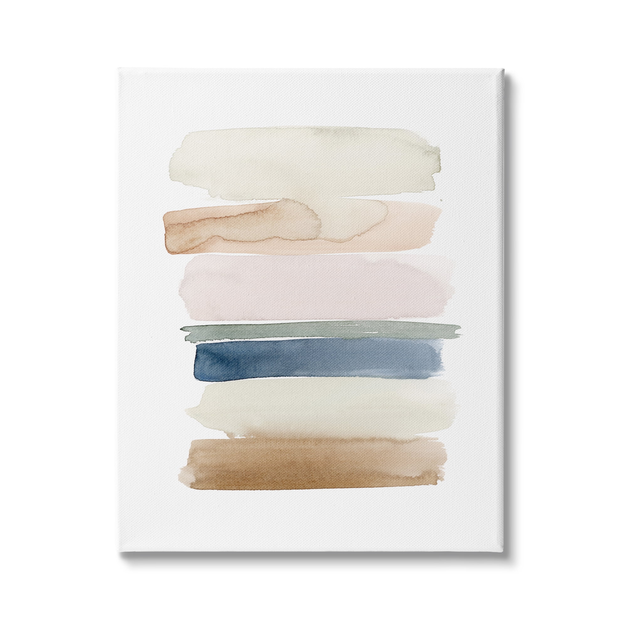 Tranquil Earth Tones Abstract Canvas Wall Art, 16 x 20