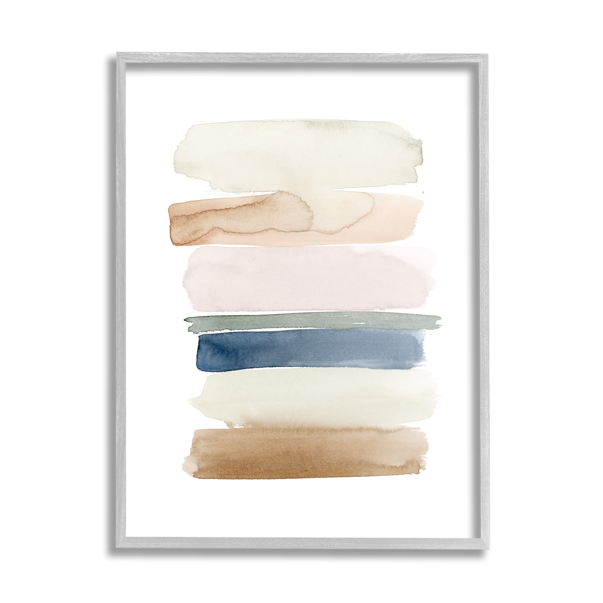 Stupell Industries Tranquil Earth Tones Modern Abstract Living Room Painting, 16 x 20, Design by Grace Popp