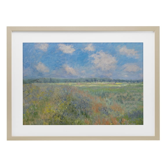 Stupell Industries Tranquil Horizon Scattered Clouds Birch Framed Print Under Glass design by Seven Trees Design, 17 x 23