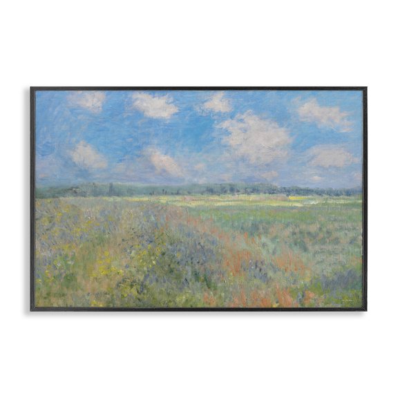 Stupell Industries Tranquil Horizon Scattered Clouds Black Framed Giclee Art design by Seven Trees Design, 12 x 18