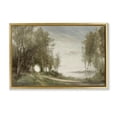 thumbnail image 1 of Stupell Industries Rustic Lodge Tranquil Lakeside Path Gold Floating Frame Canvas Art, 25 x 17, by Amber Sterling, 1 of 8