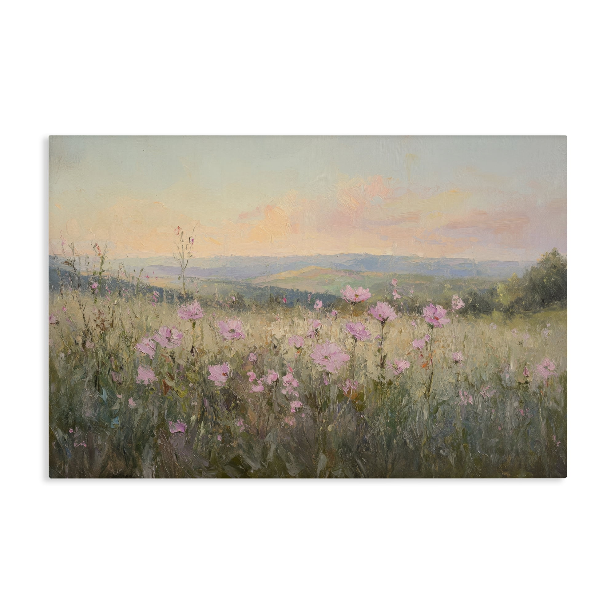 Stupell Industries Tranquil Meadow At Dawn Canvas Wall Art, design by Petal Prints Design