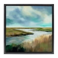 thumbnail image 1 of Stupell Industries Coastal Tranquil Meadow and Wetlands Black Floating Frame Canvas Art, 18 x 18, by Liz Jardine, 1 of 8