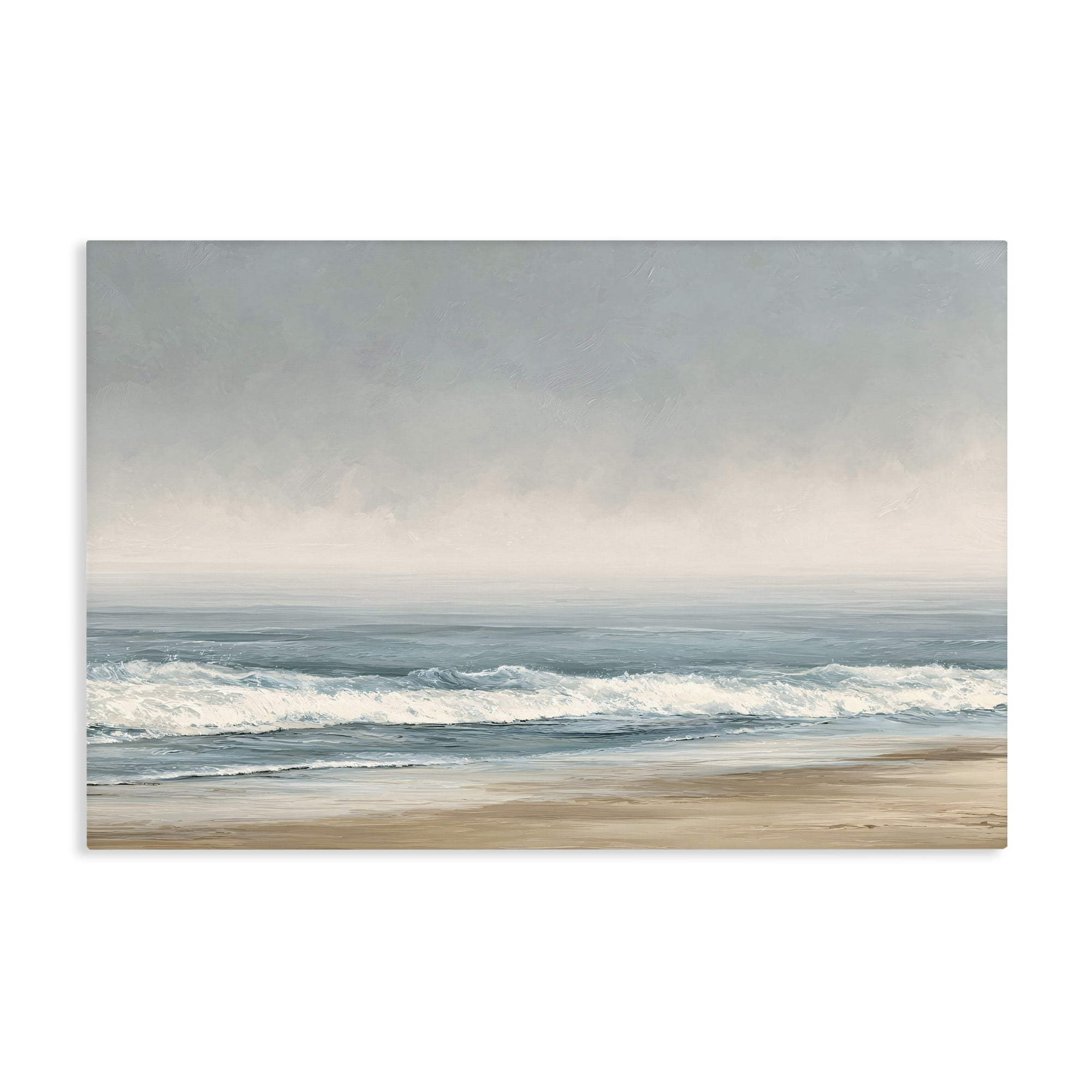 Stupell Industries Tranquil Mist Beachscape Canvas Wall Art, design by Jacky Ngan