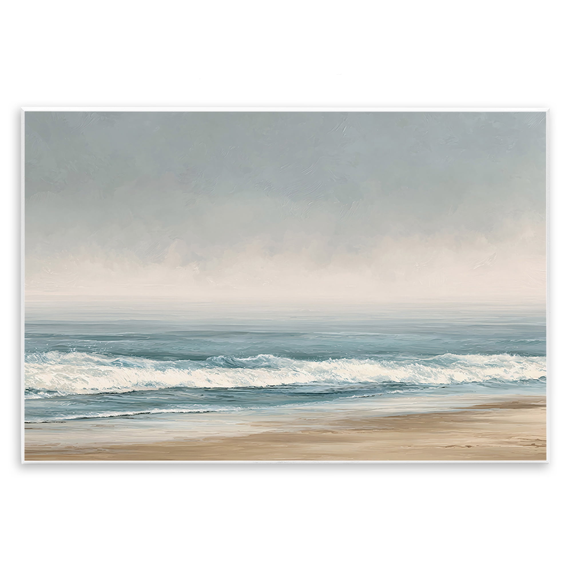 Stupell Industries Tranquil Mist Beachscape Wall Plaque Art, design by Jacky Ngan