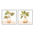 thumbnail image 1 of Stupell Industries Tranquil Monstera Leaf Herbal Plant Vase Patterned Tabletop,17 x 17, Design by Nan, 1 of 5