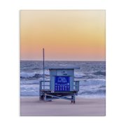 Stupell Industries Traditional Tranquil Orange Sunset Beach Hut Ocean Shore Canvas Art, 30 x 40, by Jeff Poe Photography