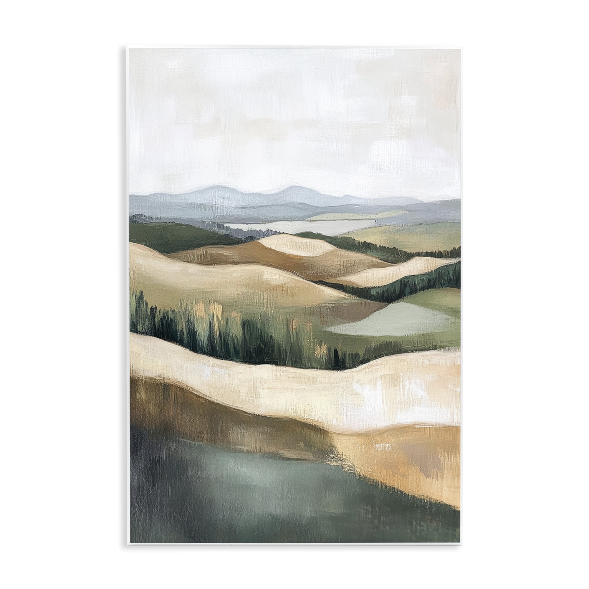 Stupell Industries Tranquil Rolling Hills & Fields Wall Plaque Art, design by Petal Prints Design