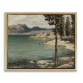 thumbnail image 1 of Stupell Industries Traditional Tranquil Shore with Trees Gold Floating Frame Canvas Art, 21 x 17, by Arlington Prints, 1 of 8