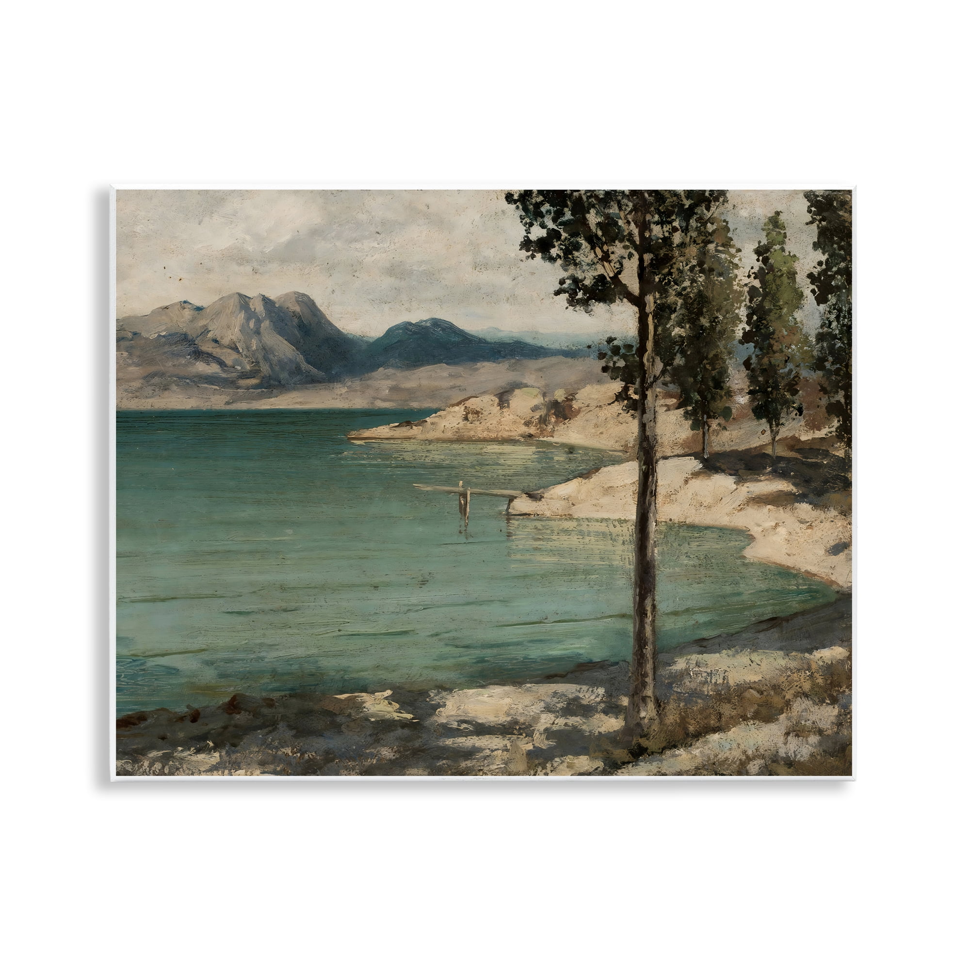 Stupell Industries Tranquil Shore with Trees Wall Plaque Art, design by Arlington Prints