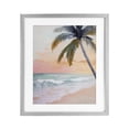 thumbnail image 1 of Stupell Industries Tropical Tranquil Sunset & Beach Palm Gray Framed Print Under Glass, 13 x 16, by Creative Studio, 1 of 8
