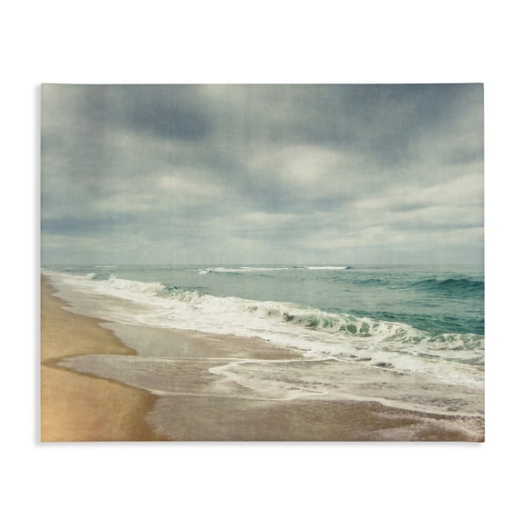 Stupell Industries Tranquil Waves Along Sandy Coast Canvas Wall Art, design by Dirk Wüstenhagen