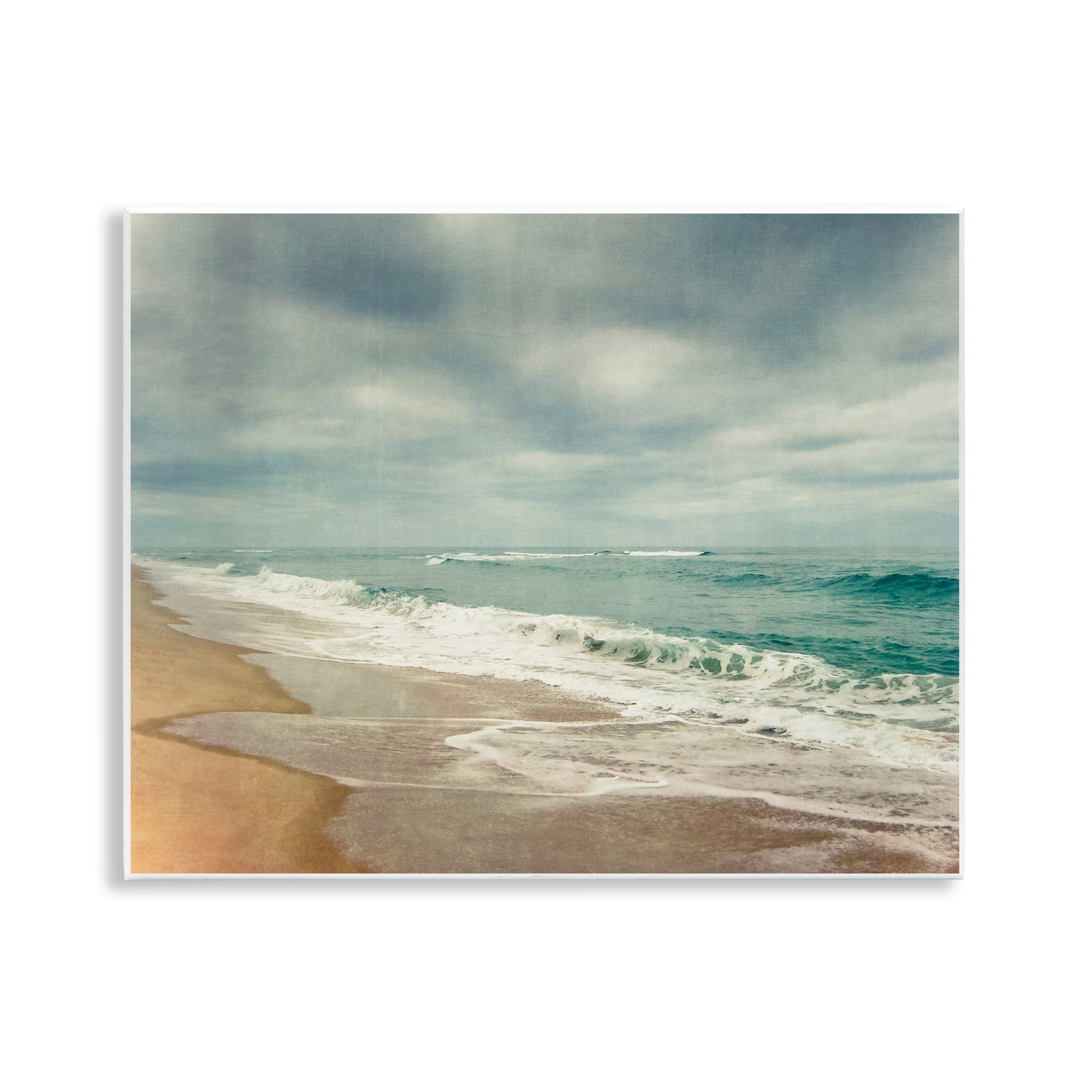 Stupell Industries Tranquil Waves Along Sandy Coast Wall Plaque Art, design by Dirk Wüstenhagen