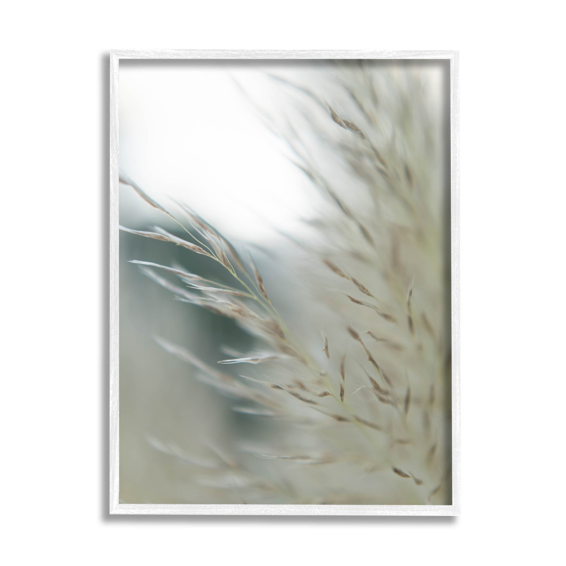 Stupell Industries Tranquil Wheat Pampas Grass Photography Photograph White Framed Art Print Wall Art, Design by Jason Johnson
