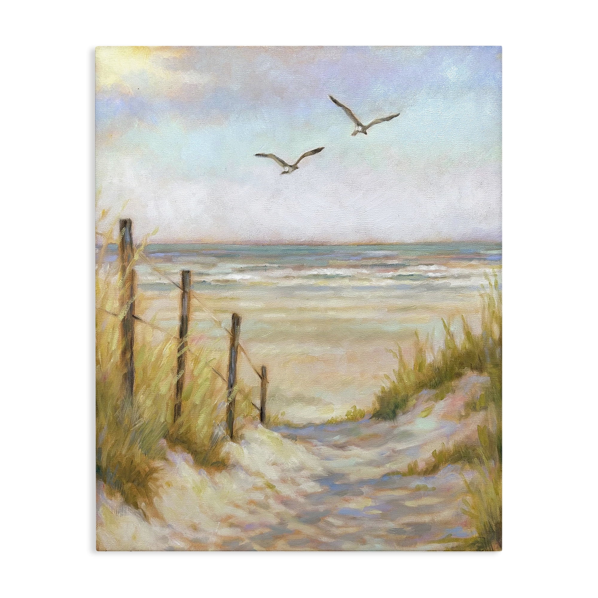 Stupell Industries Tranquility Beach Coastal Path Canvas Wall Art, design by Linda Sperruzzi