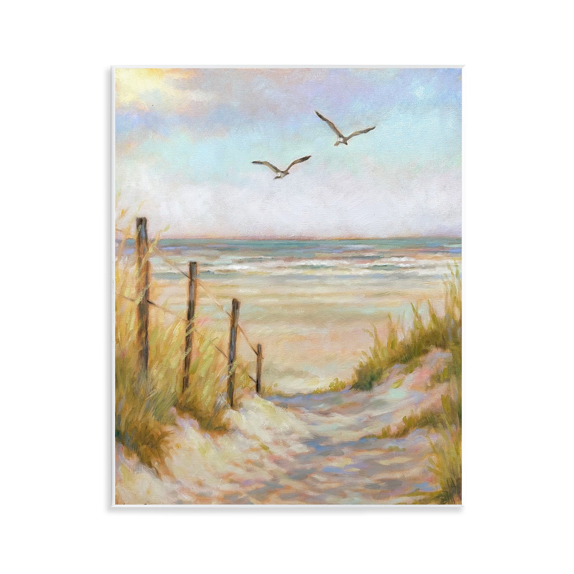 Stupell Industries Tranquility Beach Coastal Path Wall Plaque Art, design by Linda Sperruzzi