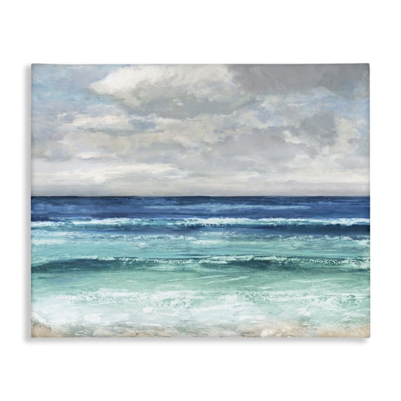 Stupell Industries Transitional Abstract Beach Clouds Canvas Art, 20 x 16, by Amber Sterling