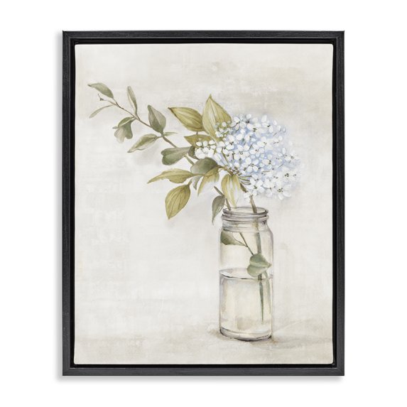 Stupell Industries Transitional Black Floating Frame Canvas Art, 25 x 31, by Alex Black