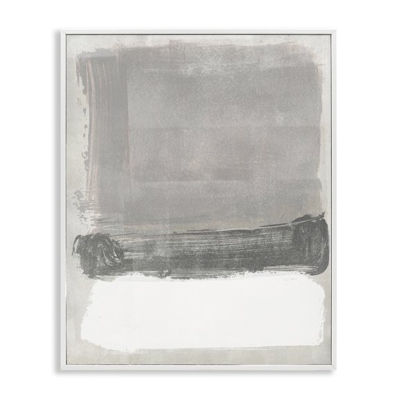 Stupell Industries Transitional Blocked Neutral Tones White Framed Giclee Art, 11 x 14, by Jennifer Paxton Parker