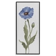 thumbnail image 1 of Stupell Industries Transitional Blooming Blue Poppy Black Framed Giclee Art, 10 x 24, by Elizabeth Medley, 1 of 8