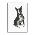 thumbnail image 1 of Stupell Industries Transitional Charcoal Dog Drawing Black Framed Giclee Art, 16 x 24, by cartissi, 1 of 8