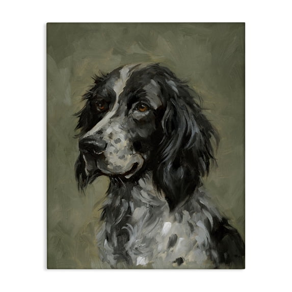 Stupell Industries Transitional Cocker Spaniel Portrait Canvas Art, 16 x 20, by Victoria Barnes