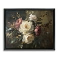 thumbnail image 1 of Stupell Industries Transitional Dark Still Life Roses Black Floating Frame Canvas Art, 21 x 17, by Petals Prints Design, 1 of 8